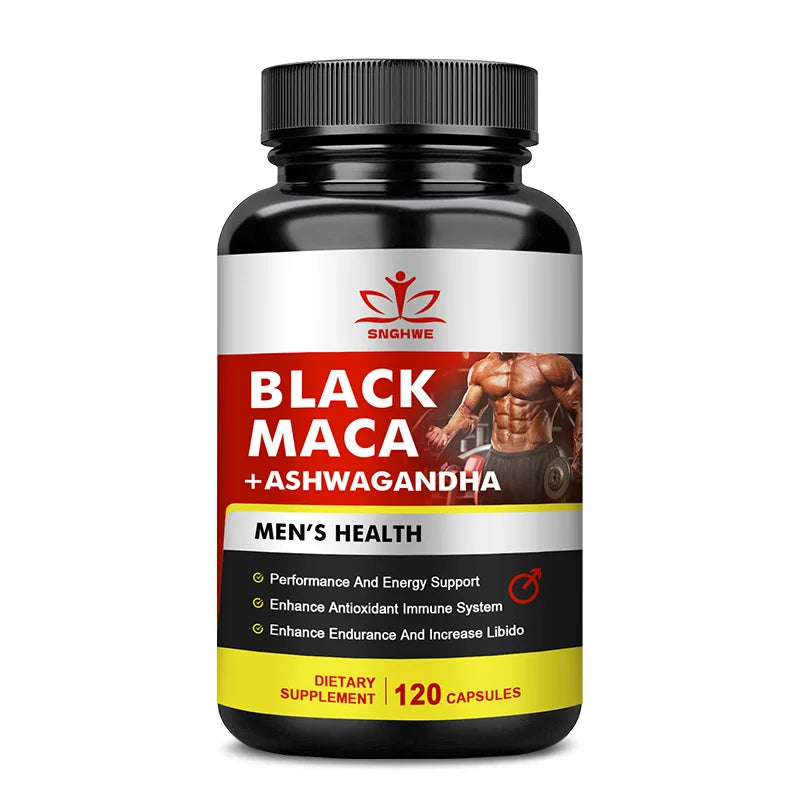 Black Maca Root Capsules Ashwagandha