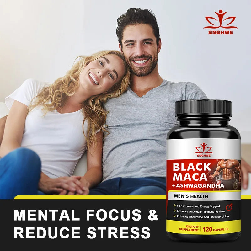 Black Maca Root Capsules Ashwagandha