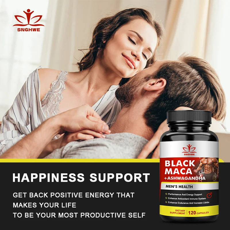 Black Maca Root Capsules Ashwagandha