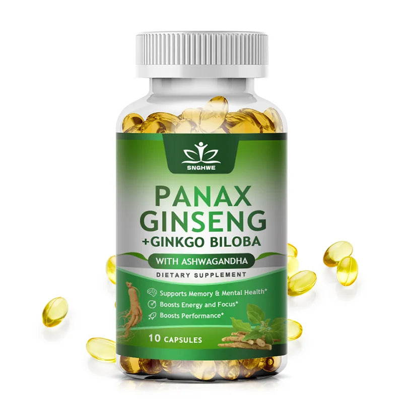 Ginseng + Ginkgo Biloba Capsules