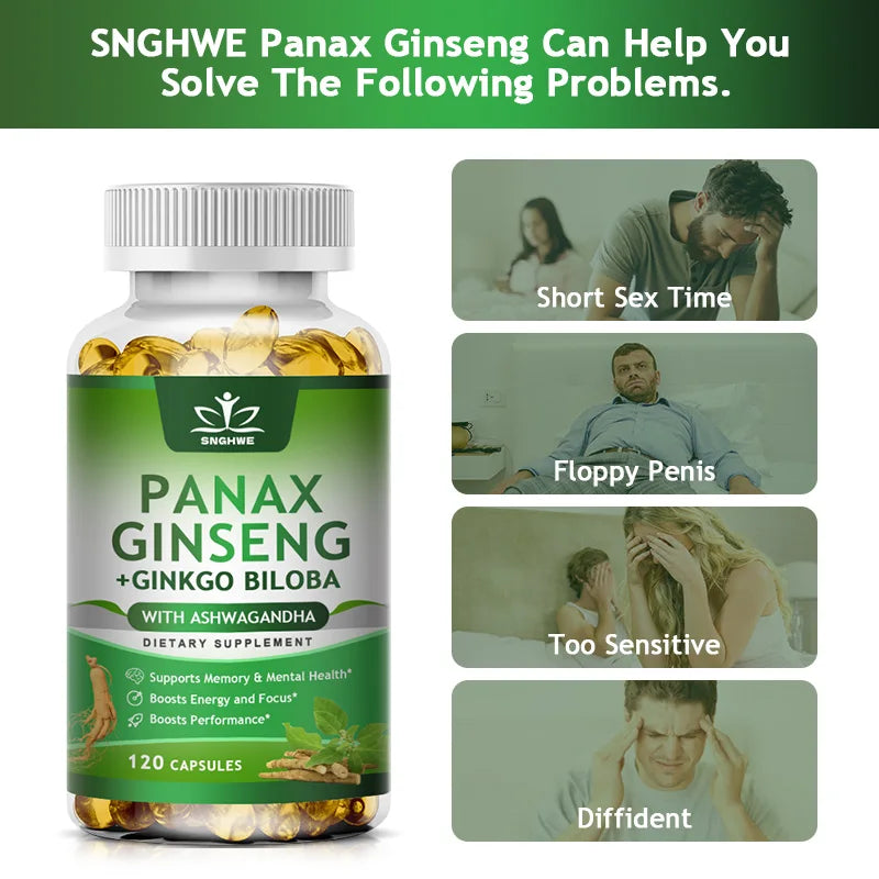 Ginseng + Ginkgo Biloba Capsules