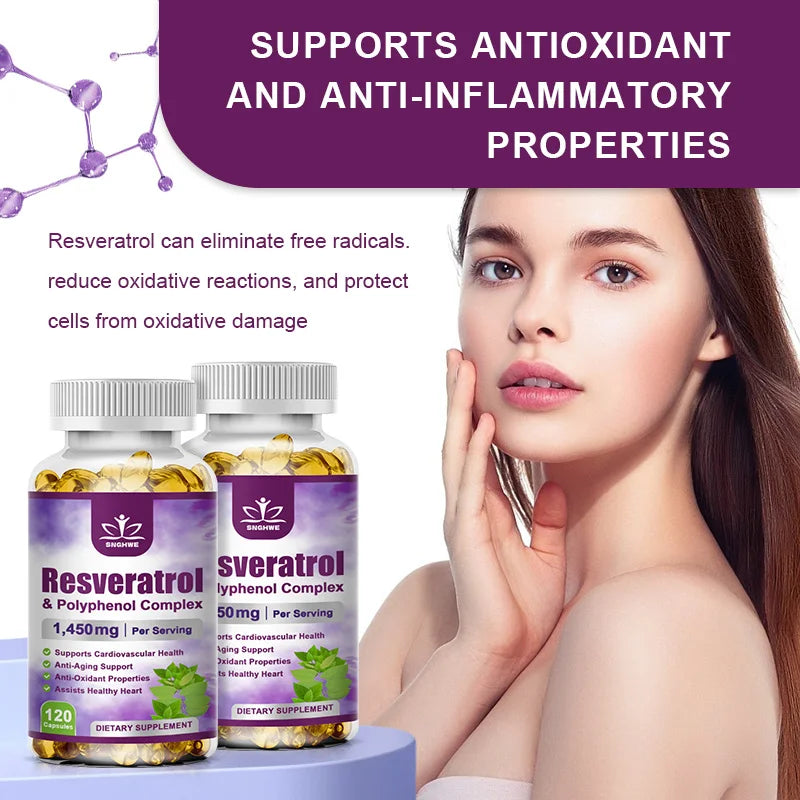 Resveratrol Capsules-Antioxidant Supplement