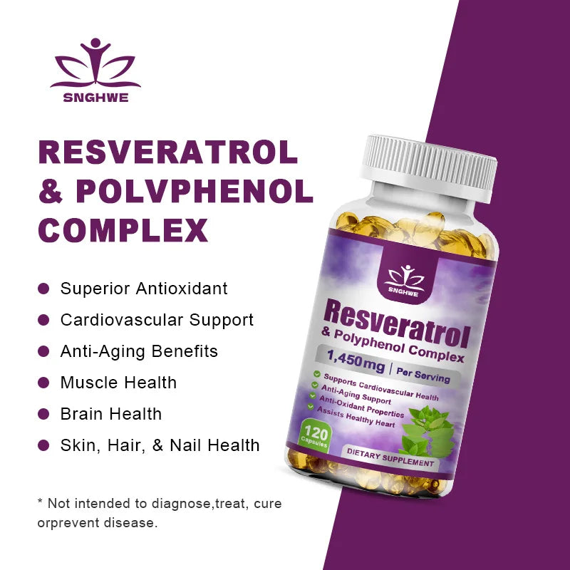Resveratrol Capsules-Antioxidant Supplement