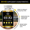 Vegan Vitamin D3+K2 Capsules